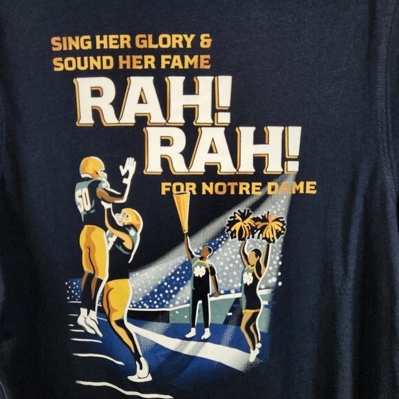 Colosseum Mens Notre Dame 2022 Victory March Short Sleeve Tee Size Medium - Picture 6 of 6